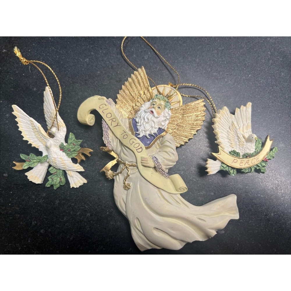 House of Lloyd Christmas Around World "Symbols of Peace" 3 Piece Ornament Set
